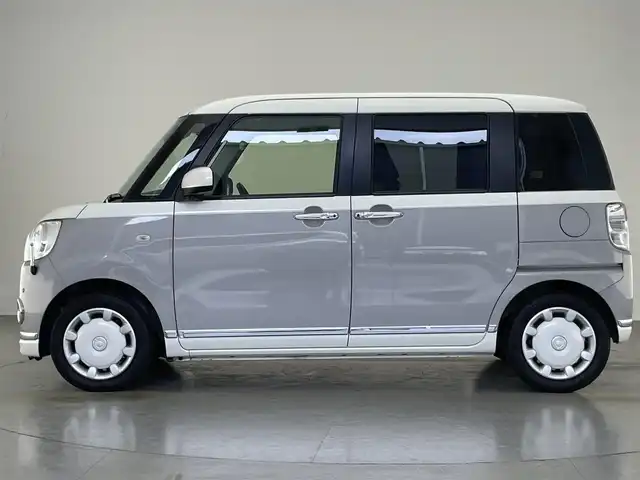 ダイハツ ムーヴ キャンバス G ブラックインテリア リミテッド SAⅢ 愛知県 2019(令1)年 2.6万km パールホワイトⅢ/スムースグレーマイカメタリック 2トーン 純正８型ナビ　全方位カメラ　禁煙　ＥＴＣ　ドラレコ　両側パワスラ　スマートアシストIII　衝突軽減　ＬＥＤライト　車線逸脱　オートハイビーム　シートヒーター　Ｂｌｕｅｔｏｏｔｈ　フルセグ　ＤＶＤ　フォグ　純正フロアマット