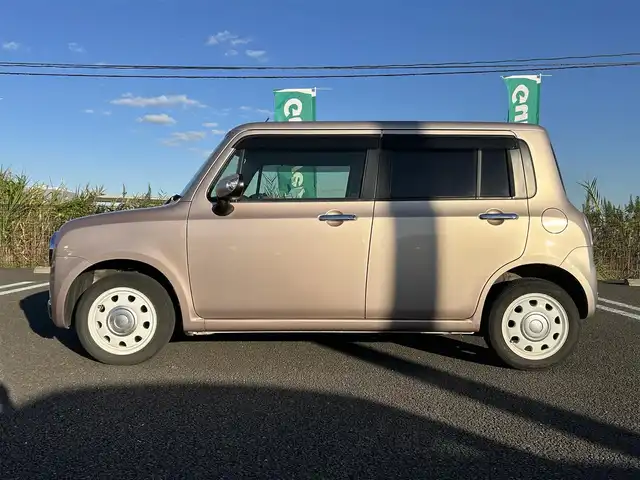 スズキ ラパン ショコラ X 宮城県 2014(平26)年 15.1万km シャンパンピンクPM 社外ナビ/ワンセグTV/バックカメラ/Bluetooth/スマートキー/純正フロアマット/レザーシート/オートライト/純正14インチ鉄ホイール