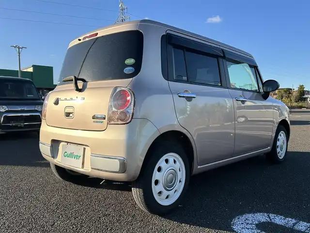 スズキ ラパン ショコラ X 宮城県 2014(平26)年 15.1万km シャンパンピンクPM 社外ナビ/ワンセグTV/バックカメラ/Bluetooth/スマートキー/純正フロアマット/レザーシート/オートライト/純正14インチ鉄ホイール