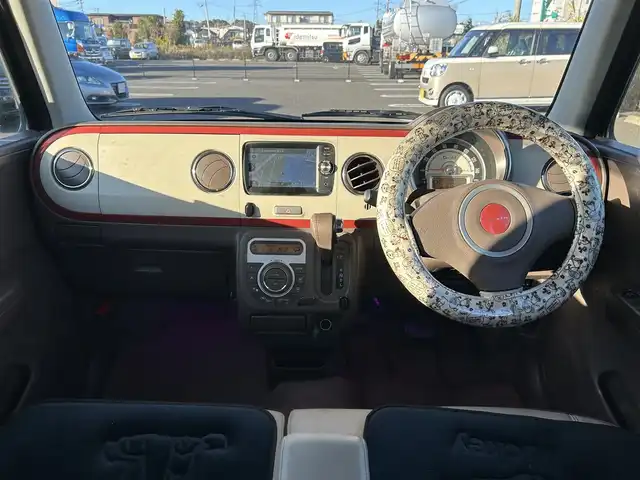 スズキ ラパン ショコラ X 宮城県 2014(平26)年 15.1万km シャンパンピンクPM 社外ナビ/ワンセグTV/バックカメラ/Bluetooth/スマートキー/純正フロアマット/レザーシート/オートライト/純正14インチ鉄ホイール