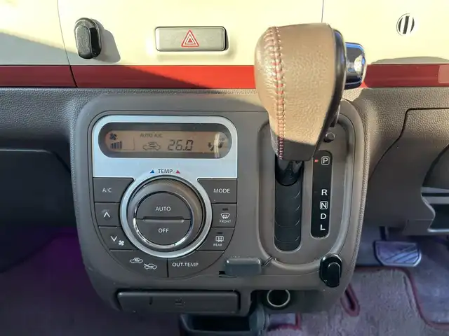 スズキ ラパン ショコラ X 宮城県 2014(平26)年 15.1万km シャンパンピンクPM 社外ナビ/ワンセグTV/バックカメラ/Bluetooth/スマートキー/純正フロアマット/レザーシート/オートライト/純正14インチ鉄ホイール