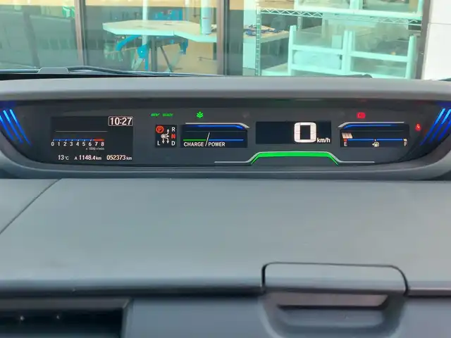 ホンダ フリード＋ ハイブリット クロスター ホンダセンシング 東京都 2022(令4)年 5.3万km シーグラスブルーパール ワンオーナー/純正ナビ(VXM-224VFi)/【DVD/CD/FM/AM/TV/ipod/SD/USB/BT/AUX】/バックカメラ/ビルトインETC/両側電動スライドドア/Cパッケージ/・シートヒーター/・ロールサンシェード/衝突軽減ブレーキ/車線逸脱警報/横滑り防止装置/バックソナー/ハーフレザーシート/LEDヘッドライト/フォグランプ/純正15インチAW/純正フロアマット/プッシュスタート/スマートキー