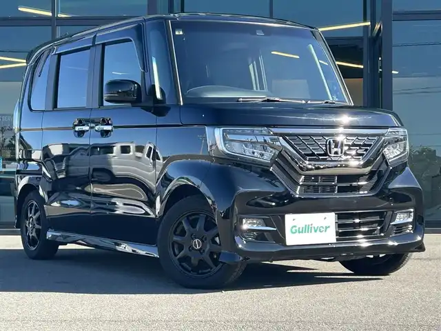 ホンダ Ｎ ＢＯＸ カスタム G L ホンダセンシング 愛媛県 2020(令2)年 3.5万km クリスタルブラックパール 純正7型ナビ(Bluetooth/フルセグTV)/バックカメラ/両側電動スライドドア/ホンダセンシング/アダプティブクルーズコントロール/衝突被害軽減装置/車線逸脱星装置/オートマチックハイビーム/前席シートヒーター/バックソナー/USB入力端子/アイドリングストップ/ステアリングリモコン/ドアバイザー/電格ミラー/シガーソケット/後席サンシェイド/ETC/Moduloアルミホイール/現状サマー(社外AW)(155/65/R14)/BRIDGESTONE NEWNO/禁煙車