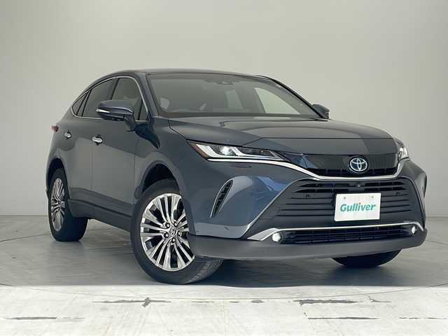トヨタ ハリアー ハイブリッド Z 沖縄県 2021(令3)年 5.5万km スレートグレーメタリック 純正12.3インチナビ/フルセグＴＶ　/Ｂｌｕｅｔｏｏｔｈ　　/JBLプレミアムサウンド/パノラミックビューモニター/ＥＴＣ2.0/電動リアゲート　/トヨタセーフティセンス　/パワーシート　/ハーフレザーシート/コーナーセンサー　　/ＬＥＤヘッドライト/オートライト/スマートキー/プッシュスタート/純正フロアマット/純正19インチアルミホイール/保証書