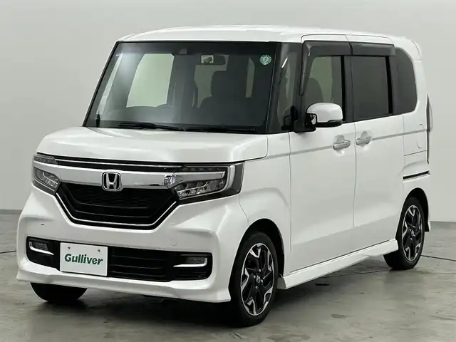 ホンダ Ｎ ＢＯＸ カスタム G L ターボ ホンダセンシング 福岡県 2019(令1)年 3万km プラチナホワイトパール 純正８型ナビ　/バックカメラ　/ＥＴＣ　/ドラレコ　/ホンダセンシング　/アダプティブクルーズコントロール　/コーナーセンサー　/衝突被害軽減ブレーキ　/レーンキープ　/パドルシフト　/両側電動スライドドア　/ハーフレザー