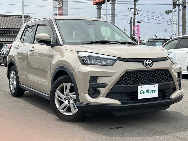 トヨタ ライズ G 山口県 2021(令3)年 5.4万km ナチュラルベージュマイカM ディスプレイオーディオ/USB入力端子/アイドリングストップ/フルセグテレビ/ETC2.0/シートカバー/コーナーセンサー/オートライト/衝突被害軽減ブレーキ/横滑り防止装置