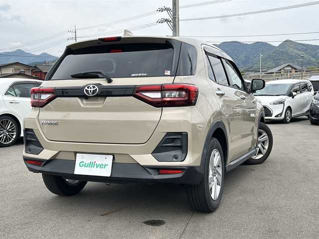 トヨタ ライズ G 山口県 2021(令3)年 5.4万km ナチュラルベージュマイカM ディスプレイオーディオ/USB入力端子/アイドリングストップ/フルセグテレビ/ETC2.0/シートカバー/コーナーセンサー/オートライト/衝突被害軽減ブレーキ/横滑り防止装置