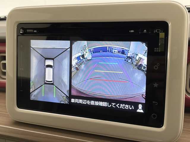 スズキ ラパン X 宮崎県 2016(平28)年 3.6万km カシスピンクパールメタリック 禁煙車/衝突被害軽減ブレーキ/純正ナビTV/（CD/AUX/Bluetooth/USB/FMAM/フルセグTV)/純正LEDオートライト/純正14インチアルミ/純正セキュリティアラーム/純正フロアマット/全方位モニター/エネチャージ/シートヒーター/リアプライバシーガラス/オートエアコン/電動格納ミラー/ウインカードアミラー/スマートキー/プッシュエンジンスタート/スペアキー/新車時保証書/取扱い説明書