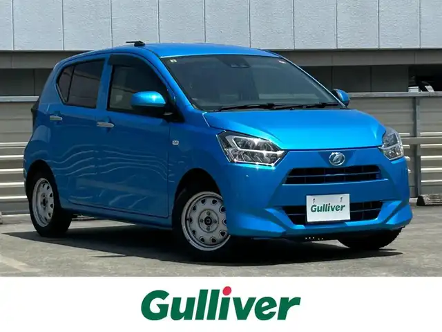 ダイハツ ミラ イース X SAⅢ 静岡県 2018(平30)年 1.4万km スプラッシュブルーM スマートアシスト３/ケンウッドメモリーナビ//ワンセグTV//ETC/パーキングセンサー/オートハイビーム/ヘッドライトレベライザー/純正フロアマット/パワーウィンドウ/リモコンキー/スタッドレスタイヤ