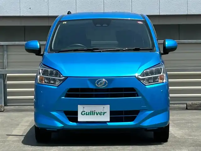ダイハツ ミラ イース X SAⅢ 静岡県 2018(平30)年 1.4万km スプラッシュブルーM スマートアシスト３/ケンウッドメモリーナビ//ワンセグTV//ETC/パーキングセンサー/オートハイビーム/ヘッドライトレベライザー/純正フロアマット/パワーウィンドウ/リモコンキー/スタッドレスタイヤ