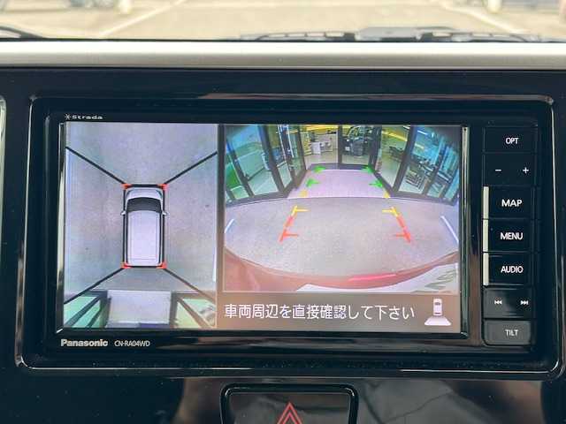 日産 デイズ ルークス ハイウェイスター Gターボ 愛媛県 2018(平30)年 4.3万km スパークリングレッド/ブラック 〇社外ナビ/〇フルセグTV/〇バックカメラ/〇アラウンドビューモニター/〇ドライブレコーダー/〇パワースライドドア（両側）/〇ターボ/〇アイドリングストップ/〇インテリジェントエマージェンシーブレーキ/〇踏み間違い防止アシスト/〇車線逸脱警報/〇ビークルダイナミクスコントロール/〇クルーズコントロール/〇LEDヘッドランプ/〇オートライト/〇フロントフォグランプ/〇純正15インチアルミ/〇革巻きステアリング/〇ステアリングスイッチ/〇オートエアコン/〇インテリジェントキー/〇禁煙車