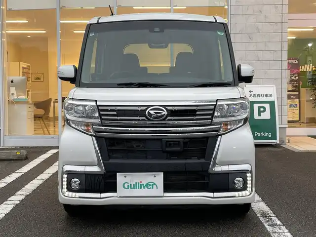 ダイハツ タント カスタム RS トップED SAⅡ 宮崎県 2016(平28)年 9.6万km パールホワイトⅢ 社外ナビ【CN-RX02WD】/・フルセグTV・Blu-ray・Bluetooth・DVD/両側パワースライドドア/バックカメラ/ETC/衝突軽減ブレーキ/車線逸脱警報機能/先行車発進お知らせ機能/衝突警報機能/LEDヘッドライト/LEDフォグライト/オートライト/純正フロアマット/純正ドアバイザー/純正15インチアルミホイール