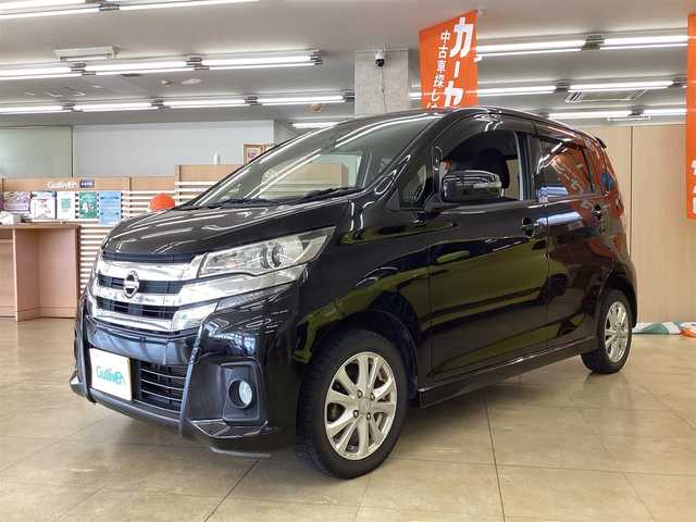 日産 デイズ ハイウェイスターX 栃木県 2017(平29)年 5.2万km ブラック  純正SDメモリナビ/ フルセグテレビ/ B/Tオーディオ/ アラウンドビューカメラアイドリングストップ/ 衝突被害軽減ブレーキ/ オートハイビーム/ インテリジェントルームミラー/ ドアバイザー/ プッシュスタート/ ETC/ HIDヘッドライト/ フォグライト/ 純正アルミサマータイヤセット車内積込