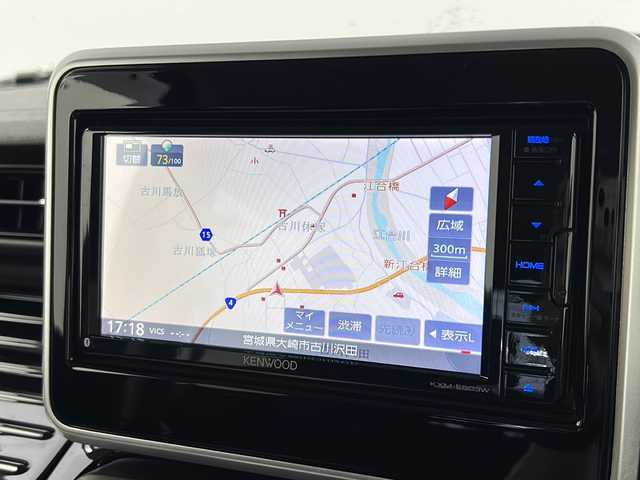 スズキ スペーシア カスタム HYBRID XS 宮城県 2019(令1)年 1.9万km アーバンブラウンパールメタリック ワンオーナー　/両側パワースライドドア　/ハーフレザーシート/スズキセーフティサポート/・衝突被害軽減ブレーキ/・車線維持支援機能　/・コーナーセンサー/社外７インチナビ/・CD・DVD・USB・SD・BT　/D席シートヒーター/LEDヘッドライト/LEDフォグライト/革巻きステアリング　/ステアリングスイッチ　/純正フロアマット　/純正１５インチアルミホイール/純正ドアバイザー/アイドリングストップ/横滑り防止装置/プッシュスタート/スマートキー/ロールサンシェード