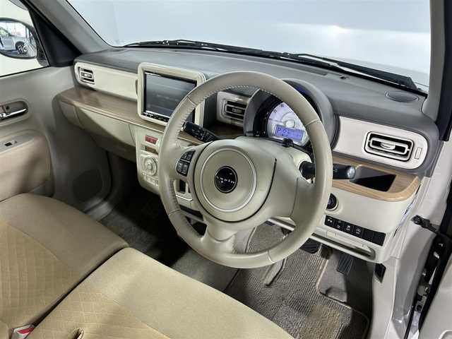スズキ ラパン X 佐賀県 2020(令2)年 6.3万km フォーンベージュメタリック/ホワイト2トーンルーフ 純正８インチナビ/(フルセグTV/CD/DVD/Bluetooth/SD録音)/衝突被害軽減システム/全方位カメラ/コーナーセンサー/ドライブレコーダー/レーンキープアシスト/シートヒーター/純正アルミホイル/オートライト/純正フロアマット/ベンチシート/スペアキー/ハンズフリー/アイドリングストップ/横滑り防止装置/盗難防止装置