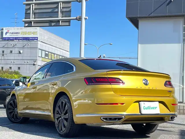フォルクスワーゲン アルテオン Rライン 4M アドバンス 千葉県 2018(平30)年 6.1万km ターメリックイエロー Rライン/ターボ/サンルーフ（開閉可能）/黒革シート/プリクラッシュブレーキシステム/アダプティブクルーズコントロール/レーンキープアシスト/レーンチェンジアシストシステム/アラウンドビューカメラ/駐車支援システム/パークディスタントコントロール/LED ヘッドライト/シートマッサージ機能（運転席）/純正”Discover Pro”9.2インチナビ/・DVD/CD/BTオーディオ/フルセグTV/ラジオ/電動リアゲート/シートヒーター/ETC2.0/オートホールド/スマートキー/プッシュスタート/ドライブレコーダー/LEDヘッドランプ/保証書/取説/スペアキー