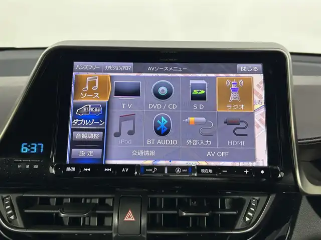 トヨタ Ｃ－ＨＲ G 大阪府 2017(平29)年 1万km ブラックマイカ モデリスタエアロ　9型ナビ　バックカメラ　Bluetooth　フルセグTV DVD再生　トヨタセーフティーセンス　レーダークルーズ　BSM シートヒーター　オートライト　LEDヘッドライト　スマートキー2本