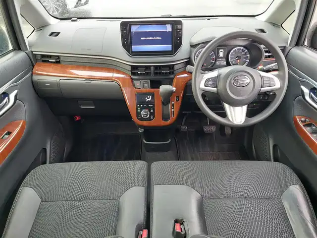 ダイハツ ムーヴ カスタム X ハイパー SAⅡ 東京都 2017(平29)年 7.7万km ブラックマイカメタリック スマートアシスト2/純正8インチナビ（NSZN-X67D）/社外ドライブレコーダー/バックカメラ/ETC/USB/HDMI/純正フロアマット/純正アルミホイール/ドアバイザー/LEDヘッドライト