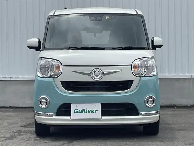 ダイハツ ムーヴ キャンバス X メイクアップ リミテッド SAⅢ 愛媛県 2019(令1)年 3.5万km パールホワイトⅢ/ファインミントメタリック 2トーン KENWOODナビ/ワンセグTV/BT/AM/FM/CD/DVD/全周囲カメラ/両側電動スライド/前後ドラレコ/アイドリングストップ/衝突被害軽減装置/横滑り防止装置/盗難防止装置/純正ドアバイザー/ステアリングリモコン/ヘッドライトレベライザー/シガーソケット/ISOFIX/フォグランプ/純正ホイールキャップ/現状サマー(鉄)(155/65/R14)/BRIDGESTONE NEXTRY