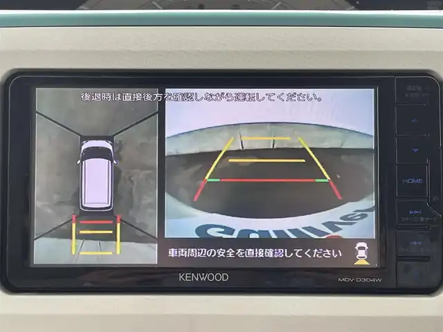 ダイハツ ムーヴ キャンバス X メイクアップ リミテッド SAⅢ 愛媛県 2019(令1)年 3.5万km パールホワイトⅢ/ファインミントメタリック 2トーン KENWOODナビ/ワンセグTV/BT/AM/FM/CD/DVD/全周囲カメラ/両側電動スライド/前後ドラレコ/アイドリングストップ/衝突被害軽減装置/横滑り防止装置/盗難防止装置/純正ドアバイザー/ステアリングリモコン/ヘッドライトレベライザー/シガーソケット/ISOFIX/フォグランプ/純正ホイールキャップ/現状サマー(鉄)(155/65/R14)/BRIDGESTONE NEXTRY