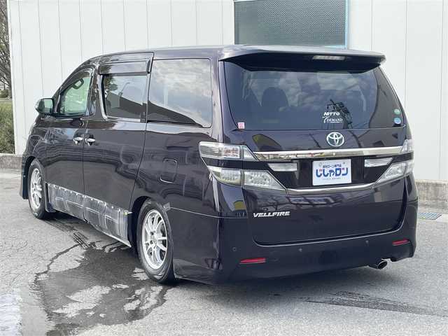 トヨタ ヴェルファイア 2．4Z 福島県 2012(平24)年 12.4万km ボルドーマイカメタリック ＊外装傷が多いためAA出品予定/（じしゃロン引き取り車両）/社外ナビ/フルセグTV/コーナーセンサー/ドアバイザー/オットマン/ETC/後席モニター/両パワスラ