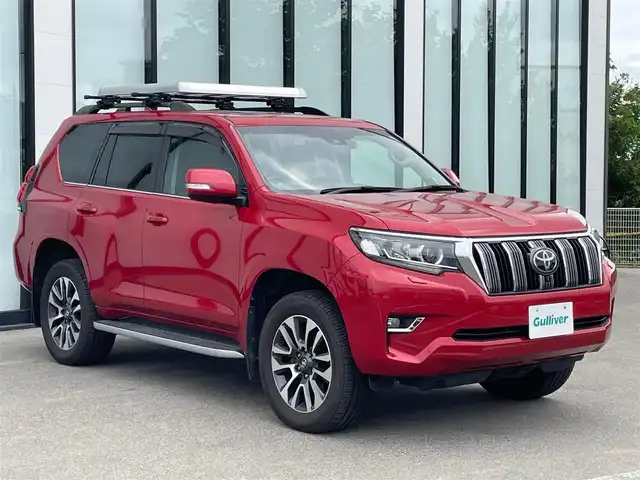 トヨタ ランドクルーザー プラド TZ－G 大阪府 2021(令3)年 5.3万km レッドマイカメタリック 純正9インチナビ/   フルセグTV Bluetooth/USB/衝突軽減/ＢＳＭ/サンルーフ/全方位モニター/前席エアシートヒーター/スマートルームミラー/前席パワーシート/ドライブレコーダー/ルーフレール/純正フロアマット　/ETC/LEDライト