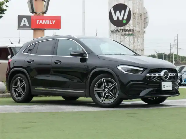 メルセデス・ベンツ ＧＬＡ２００ｄ 4マチック AMGライン 千葉県 2021(令3)年 2.5万km コスモスブラック アクティブブレーキアシスト/アクティブレーンキーピングアシスト/レーンチェンジアシスト/ブラインドスポットアシスト/アテンションアシスト/ヘッドアップディスプレイ/ディストロニック/パワーバックドア/黒/グレーコンビレザーシート/前席パワーシート/シートヒーター/純正HDDナビ/地デジTV/【Bluetooth接続】/360°カメラ/革巻きステアリング/ステアリングスイッチ/パドルシフト/ETC（2.0）/LEDヘッドライト/ウインカーミラー/パークトロニック/純正19インチアルミホイル/サイド/カーテンエアバッグ/キーレスゴー