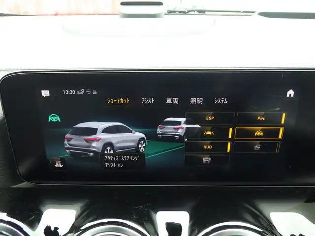 メルセデス・ベンツ ＧＬＡ２００ｄ 4マチック AMGライン 千葉県 2021(令3)年 2.5万km コスモスブラック アクティブブレーキアシスト/アクティブレーンキーピングアシスト/レーンチェンジアシスト/ブラインドスポットアシスト/アテンションアシスト/ヘッドアップディスプレイ/ディストロニック/パワーバックドア/黒/グレーコンビレザーシート/前席パワーシート/シートヒーター/純正HDDナビ/地デジTV/【Bluetooth接続】/360°カメラ/革巻きステアリング/ステアリングスイッチ/パドルシフト/ETC（2.0）/LEDヘッドライト/ウインカーミラー/パークトロニック/純正19インチアルミホイル/サイド/カーテンエアバッグ/キーレスゴー
