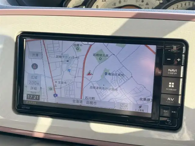 ダイハツ ムーヴ キャンバス G メイクアップ SA Ⅲ 道南・函館 2018(平30)年 1.6万km パールホワイトⅢ/ライトローズマイカメタリックⅡ 2トーン /スマートアシスト//寒冷地仕様//両側パワースライドドア//純正メモリーナビ/ (フルセグTV/DVD/CD/BT/FM/AM)//バックカメラ//運転席シートヒーター//アイドリングストップ//横滑り防止//フロントワイパーデアイサー//LEDヘッドライト//フォグランプ//オートハイビーム//ビルトインETC//社外ドライブレコーダー（前後）//プッシュスタート//スマートキー//社外14インチAW付夏タイヤ積込