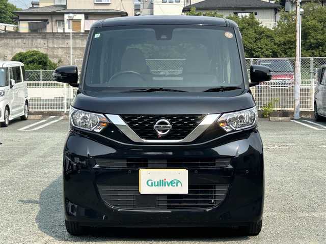 日産 ルークス X 熊本県 2021(令3)年 3.6万km ブラック ディスプレイオーディオ/アラウンドビューモニター/片側パワースライドドア/オートライト/前後コーナーセンサー/横滑り防止装置/ウィンカーミラー/純正フロアマット/純正ドアバイザー