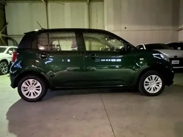 トヨタ パッソ X　S 神奈川県 2021(令3)年 2.3万km ダークエメラルドマイカ プッシュスタート/スペアキー1本/バックカメラ/ETC/衝突軽減装置/コーナーセンサー/電動格納ミラー/社外SDナビ/フルセグTV/Bluetooth接続/ドアバイザー/フロアマット