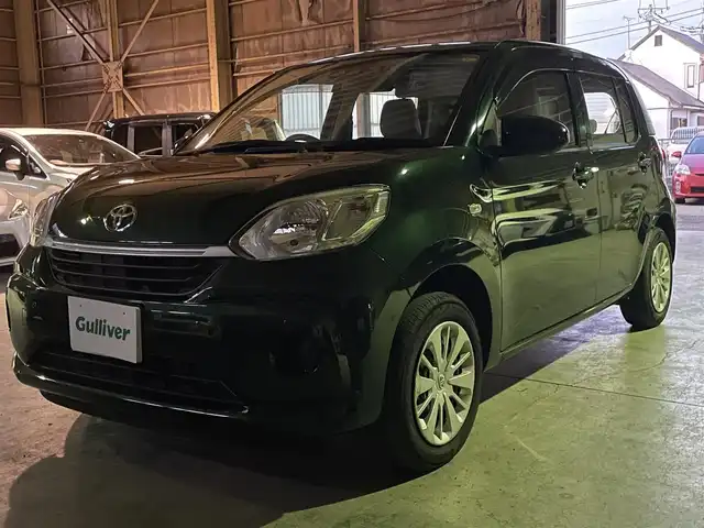 トヨタ パッソ X　S 神奈川県 2021(令3)年 2.3万km ダークエメラルドマイカ プッシュスタート/スペアキー1本/バックカメラ/ETC/衝突軽減装置/コーナーセンサー/電動格納ミラー/社外SDナビ/フルセグTV/Bluetooth接続/ドアバイザー/フロアマット