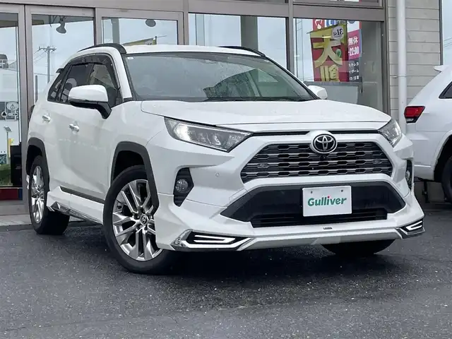 トヨタ ＲＡＶ４ G Zパッケージ 青森県 2021(令3)年 5万km ホワイトパールクリスタルシャイン ワンオーナー/モデリスタエロ/ディスプレイオーディオ/パノラミックビューモニター/純正エンスタ/寒冷地仕様/Ｔｏｙｏｔａ　Ｓａｆｅｔｙ　Ｓｅｎｓｅ/ステアリングヒター/シートヒーター（運転席・助手席）/パワーバックドア/スペアキー/純正19アルミホイール/運転席電動シート/新車時保証書/取扱説明書