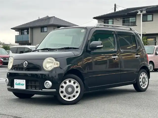 ダイハツ ミラ ココア プラスX 静岡県 2010(平22)年 5.8万km ブラックマイカメタリック 保証書/取扱説明書/記録簿/パワーステアリング/パワーウィンドウ/リモコンキー/オートエアコン/SDナビ（CD/DVD）画面不良/純正フロアマット/ベンチシート/ルーフレール/ABS/盗難防止装置/Wエアバック