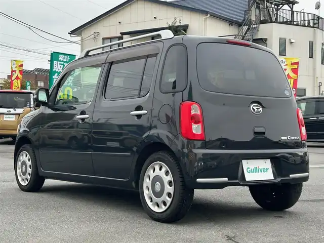 ダイハツ ミラ ココア プラスX 静岡県 2010(平22)年 5.8万km ブラックマイカメタリック 保証書/取扱説明書/記録簿/パワーステアリング/パワーウィンドウ/リモコンキー/オートエアコン/SDナビ（CD/DVD）画面不良/純正フロアマット/ベンチシート/ルーフレール/ABS/盗難防止装置/Wエアバック