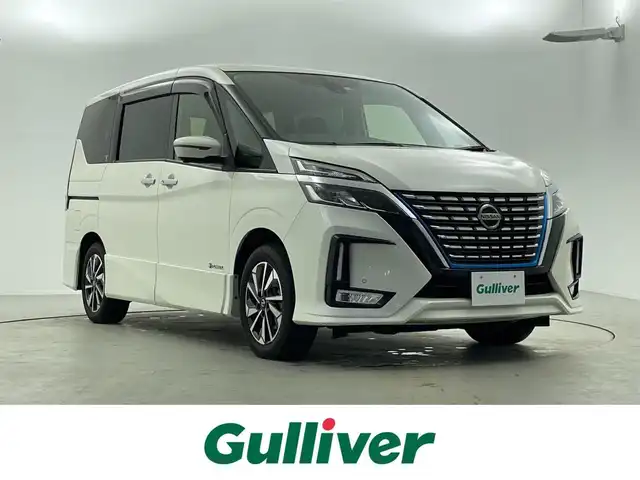 日産 セレナ e－パワー ハイウェイスター V 福井県 2020(令2)年 5.8万km ブリリアントホワイトパール ワンオーナー/衝突軽減ブレーキ/クルーズコントロール（追従なし）/純正10インチナビゲーション/【AM/FM/CD/Bluetooth/フルセグTV】/アラウンドビューモニター/ETC/両側パワースライドドア/プッシュスタート/スマートキー/オートライト/LEDヘッドライド/フォグランプ/社外GPSレーダー