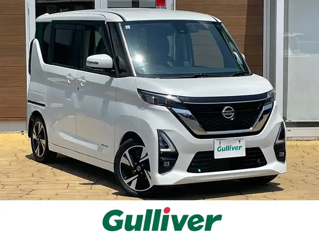 日産 ルークス HWS Gターボ プロパイロットED 宮崎県 2021(令3)年 7.9万km ホワイトパール スマートキー/クルーズコントロール/純正ナビ/Bluetooth接続/フルセグTV/純正フロアマット/レーンアシスト/横滑り防止装置/衝突被害軽減システム/ETC