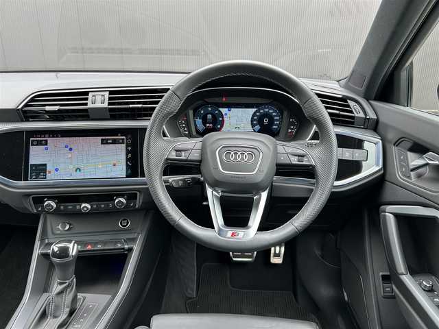 アウディ Ｑ３ SB 35TDIクワトロ Sライン 道東・釧路十勝 2021(令3)年 4.6万km 白 ワンオーナー車/ベーシックパッケージ/　・シートヒーター(前席)/　・パワーシート(前席)/　・オートマチックテールゲート/アシスタンスパッケージ/　・アダプティブクルーズアシスト/　・ハイビームアシスト/バーチャルコックピット/純正メモリナビ/TV/BT/USB/社外ドライブレコーダー(前後)/360°カメラ/パドルシフト/純正19インチAW/LEDヘッドライト/オートライト/リアフォグライト/純正フロアマット/ETC2.0