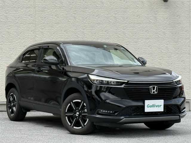 ホンダ ヴェゼル G 滋賀県 2022(令4)年 1.9万km クリスタルブラックパール Carrozzeriaメモリナビ/フルセグテレビ（走行中視聴可能）/バックカメラ/アイドリングストップ/ウィンカーミラー/クルーズコントロール/プッシュスタート/ETC/ライトイレベライザー/ステアリングスイッチ/ECON/ホンダセンシング/AM/FM/CD/DVD/HDMI/SD/USB/Bluetooth