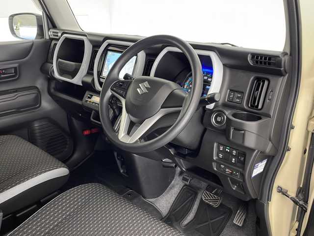 スズキ ハスラー HYBRID G 宮崎県 2020(令2)年 4.3万km シフォンアイボリーM ワンオーナー/SUZUKI Safety Support/〇デュアルカメラブレーキサポート/〇後退時ブレーキサポート/〇誤発進抑制機能（前方・後方）/〇車線逸脱警報機能/〇車線逸脱抑制機能/〇ふらつき警報機能/〇標識認識機能/〇オートハイビーム/〇先行車発進お知らせ機能/〇コーナーセンサー/純正8インチSDナビ/フルセグTV/CD/DVD/Bluetooth/全方位モニター/シートヒーター/ナビ一体型ドライブレコーダー/ビルトインETC/純正ゴムマット/アイドリングストップ/スマートキー×２/保証書/取扱説明書