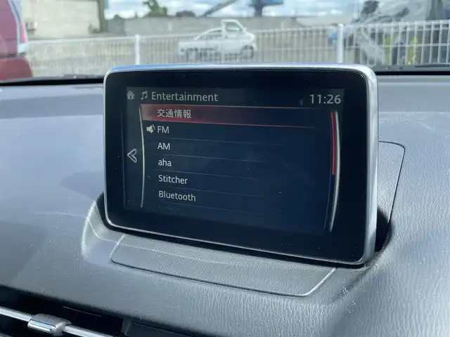 マツダ デミオ 13S 茨城県 2014(平26)年 11.2万km メテオグレーマイカ 純正ナビ/【FM・TV・BT・CD・DVD・USB】/バックカメラ/ドライブレコーダー全方のみ/アイドリングストップ/プッシュスタート/スペアキー1本/横滑り防止装置/ステアリングスイッチ/フロアマット純正/ETC
