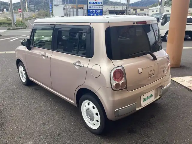 スズキ ラパン ショコラ X 福井県 2014(平26)年 5.1万km シャンパンピンクパール/メタリックホワイト ETC車載器/バックカメラ/純正ホイルキャップ/プッシュスタート/フロアマット/ドアバイザー