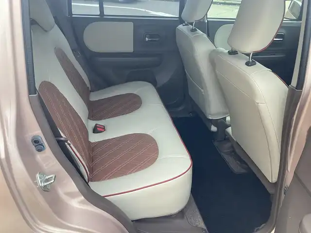 スズキ ラパン ショコラ X 福井県 2014(平26)年 5.1万km シャンパンピンクパール/メタリックホワイト ETC車載器/バックカメラ/純正ホイルキャップ/プッシュスタート/フロアマット/ドアバイザー