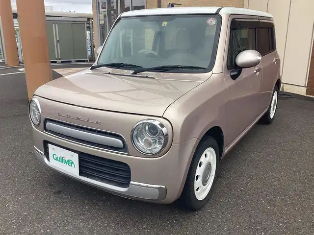 スズキ ラパン ショコラ X 福井県 2014(平26)年 5.1万km シャンパンピンクパール/メタリックホワイト ETC車載器/バックカメラ/純正ホイルキャップ/プッシュスタート/フロアマット/ドアバイザー