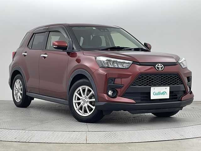 トヨタ ライズ G 新潟県 2020(令2)年 6.5万km ファイアークォーツレッドM 4WD/社外ナビ/　　フルセグ/CD/SD/BT/バックカメラ/LEDオートライト/Fフォグ/シートヒーター/ステアリングスイッチ/寒冷地仕様/ウィンカーミラー/電格ミラー/USBポート/純正アルミホイール付サマータイヤ車載/スマートキー