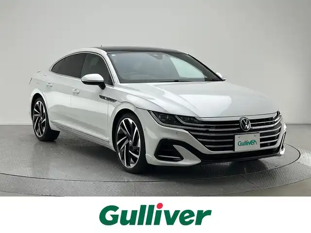 フォルクスワーゲン ＶＷ アルテオン TSI 4モーション Rラインアドバンス 兵庫県 2021(令3)年 3.5万km パール 純正ディスプレイオーディオ　/全方位モニター　/ビルトインＥＴＣ　/パーキングアシスト　/電子パーキング　/オートホールド　/レーンチェンジアシスト　/レーダークルーズコントロール　/ｈａｒｍａｎ／ｋａｒｂｏｎ/パワーシート/ガラスルーフ/コーナーセンサー/レザーシート/フロントアシスト/レーンキープアシスト/シートヒーター