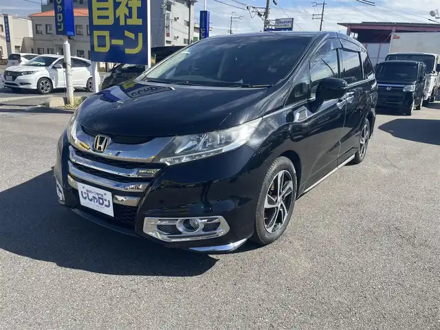 ホンダ オデッセイ アブソルート 和歌山県 2014(平26)年 13.1万km クリスタルブラックパール (株)IDOMが運営する【じしゃロン和歌山店】の自社ローン専用車両になります。こちらは現金またはオートローンご利用時の価格です。自社ローンご希望の方は別途その旨お申付け下さい/純正ナビ/ＥＴＣ/バックカメラ/フルセグTV/オートライト/ＬＥＤヘッドライト/リア左側パワースライドドア＋スライドドアイージークローザー/リア右側パワースライドドア＋スライドドアイージークローザー/コンフォートビューパッケージ/DVD再生可/Bluetooth/Hondaスマートキーシステム＋プッシュエンジンスタート／ストップスイッチ
