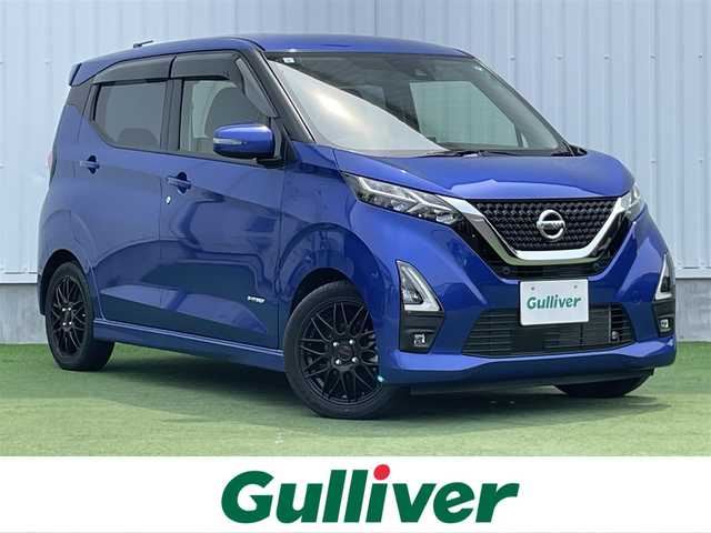 日産 デイズ HWS X プロパイロットED 香川県 2021(令3)年 2.7万km アトランティックブルー インテリジェントアラウンドビューモニター/社外ナビ（フルセグTV）/電動パーキングブレーキ/オートホールド/ステアリングスイッチ/ヘッドライトレバライザー/LEDヘッドライト/LEDフォグランプ/社外AW15インチ/ドライブレコダー/プッシュスタート/フロアマット、バイザー