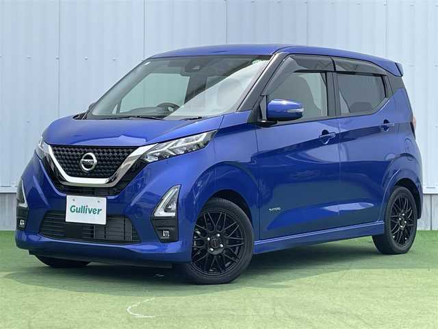 日産 デイズ HWS X プロパイロットED 香川県 2021(令3)年 2.7万km アトランティックブルー インテリジェントアラウンドビューモニター/社外ナビ（フルセグTV）/電動パーキングブレーキ/オートホールド/ステアリングスイッチ/ヘッドライトレバライザー/LEDヘッドライト/LEDフォグランプ/社外AW15インチ/ドライブレコダー/プッシュスタート/フロアマット、バイザー