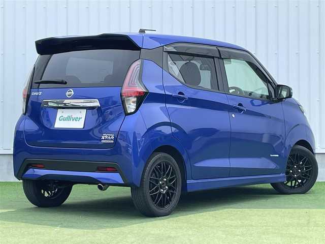 日産 デイズ HWS X プロパイロットED 香川県 2021(令3)年 2.7万km アトランティックブルー インテリジェントアラウンドビューモニター/社外ナビ（フルセグTV）/電動パーキングブレーキ/オートホールド/ステアリングスイッチ/ヘッドライトレバライザー/LEDヘッドライト/LEDフォグランプ/社外AW15インチ/ドライブレコダー/プッシュスタート/フロアマット、バイザー